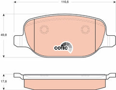 Bremsbelagsatz Scheibenbremse Hinterachse für ALFA ROMEO LANCIA 159 Sportwagon