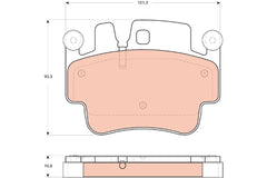 Bremsbelagsatz Scheibenbremse Vorderachse Hinterachse für PORSCHE 911 Cabriolet