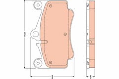 Bremsbelagsatz Scheibenbremse Vorderachse für PORSCHE 911 Cabriolet Targa