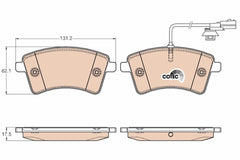 Bremsbelagsatz Scheibenbremse Vorderachse für RENAULT KANGOO / GRAND II BE BOP