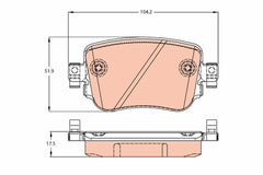Bremsbelagsatz Scheibenbremse Hinterachse für AUDI SEAT SKODA VW A1 Allstreet