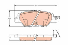 Bremsbelagsatz Scheibenbremse Hinterachse für MAZDA CX-5 Van