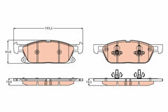 Bremsbelagsatz Scheibenbremse Vorderachse für FORD USA FOCUS IV Turnier GALAXY