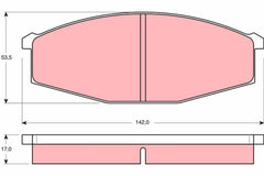 Bremsbelagsatz Scheibenbremse Vorderachse für NISSAN PATROL III/1 Hardtop