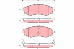 Bremsbelagsatz Scheibenbremse Vorderachse für CHEVROLET DAEWOO EPICA EVANDA
