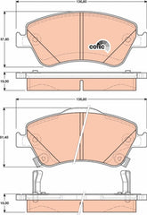 Bremsbelagsatz Scheibenbremse Vorderachse für TOYOTA AURIS COROLLA Stufenheck