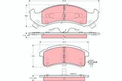 Bremsbelagsatz Scheibenbremse Vorderachse für CHEVROLET PONTIAC BUICK CADILLAC
