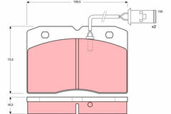 Bremsbelagsatz Scheibenbremse Vorderachse für IVECO DAILY II Kasten Bus