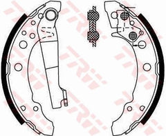 Bremsbackensatz Hinterachse für AUDI SEAT VW 80 B2 Stufenheck 100 C1 A2 COUPE