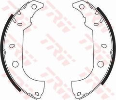 Bremsbackensatz Hinterachse für ALFA ROMEO FIAT 145 146 FIORINO