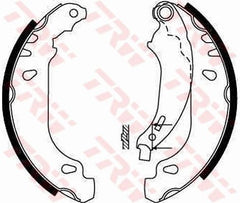 Bremsbackensatz Hinterachse für RENAULT DACIA CLIO II LOGAN I SANDERO/STEPWAY