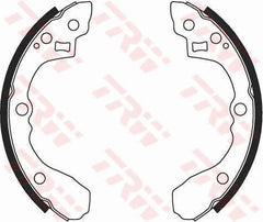 Bremsbackensatz Hinterachse für HYUNDAI KIA ix35 SEPHIA Stufenheck SHUMA I II