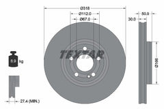 2x Bremsscheibe Vorderachse für MERCEDES-BENZ A-KLASSE Stufenheck B-KLASSE