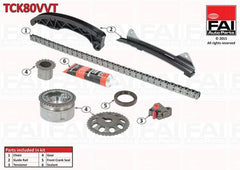 Steuerkettensatz für CITROËN PEUGEOT TOYOTA C1 II 107 108 AYGO X IQ YARIS