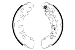 Bremsbackensatz Hinterachse für FIAT OPEL DOBLO Pritsche/Fahrgestell Kombi Cargo