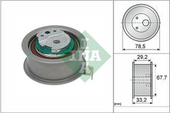 Spannrolle Zahnriemen für VOLVO S60 II S80 S90 V40 Schrägheck Cross Country V60