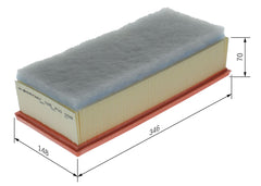 Luftfilter für CITROËN FIAT LANCIA PEUGEOT TOYOTA C8 JUMPY II