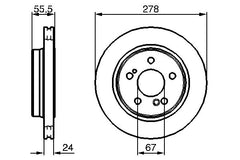 2x Bremsscheibe Hinterachse für MERCEDES-BENZ 124 Stufenheck C-KLASSE E-KLASSE