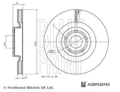 2x Bremsscheibe Vorderachse für FORD FOCUS IV Turnier KUGA III