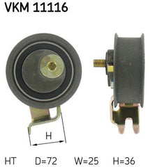 Spannrolle Zahnriemen links für AUDI SEAT SKODA VW A3 A4 B5 Avant A6 C5 TT