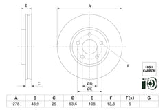 2x Bremsscheibe Vorderachse für FORD PUMA