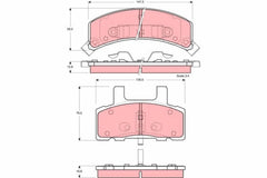 Bremsbelagsatz Scheibenbremse Vorderachse für DODGE CHEVROLET CADILLAC RAM 1500