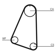 Zahnriemen für OPEL ASCONA B C CC CORSA A TR KADETT D Caravan E Cabriolet MANTA