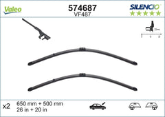 Wischblatt für BMW VOLVO ALPINA X3 X4 C30 S40 II S60 Cross Country V50 XD3