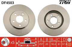 2x Bremsscheibe Vorderachse für CHRYSLER DODGE PLYMOUTH NEON II