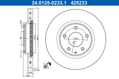 2x Bremsscheibe Vorderachse für MAZDA 3 Stufenheck Schrägheck CX-30