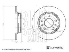 2x Bremsscheibe Hinterachse für RENAULT KANGOO III Großraumlimousine RAPID