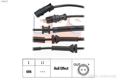 ABS Sensor Raddrehzahl Hinterachse für RENAULT ESPACE IV