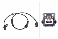 ABS Sensor Raddrehzahl Hinterachse für NISSAN JUKE Van