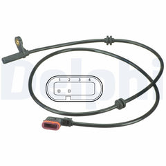 ABS Sensor Raddrehzahl Hinterachse für MERCEDES-BENZ C-KLASSE T-Model Coupe