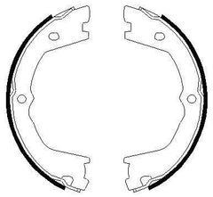 Bremsbackensatz Feststellbremse Hinterachse für IVECO DAILY III Kasten