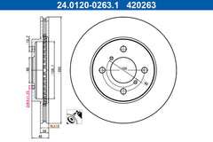 2x Bremsscheibe Vorderachse für SUZUKI SWIFT IV