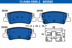 Bremsbelagsatz Scheibenbremse Hinterachse für HYUNDAI KIA TUCSON SPORTAGE V