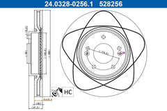 2x Bremsscheibe Vorderachse für HYUNDAI KIA i40 I CW ix35 SONATA V TUCSON Van