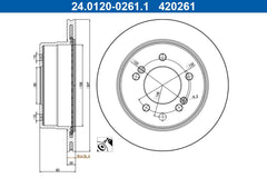 2x Bremsscheibe Hinterachse für SSANGYONG RODIUS I II VAN