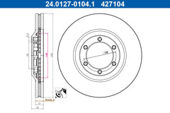2x Bremsscheibe Vorderachse für ISUZU D-MAX I Pritsche/Fahrgestell II