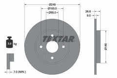 2x Bremsscheibe Hinterachse für BYD DOLPHIN