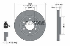 2x Bremsscheibe Vorderachse für MITSUBISHI PAJERO SPORT III