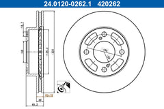2x Bremsscheibe Vorderachse für SUZUKI CELERIO