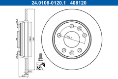 2x Bremsscheibe Hinterachse für RENAULT ZOE Kasten/Schrägheck